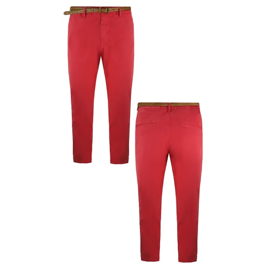 Scotch & Soda Stuart Regular Slim Fit Chino Pink Mens Bottoms 132267 17