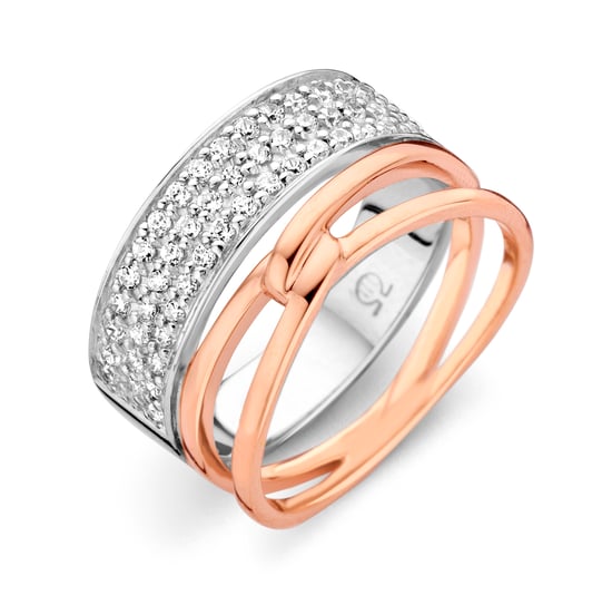 Orphelia Damen-Ring Sterling-Silber 925 – Silber/Rosé ZR-7206 - Image 1