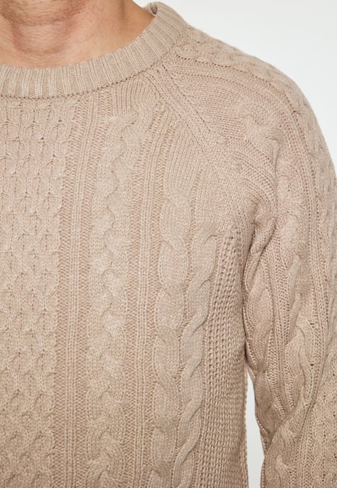 Mo Strickpullover Herren Kamel - Image 3