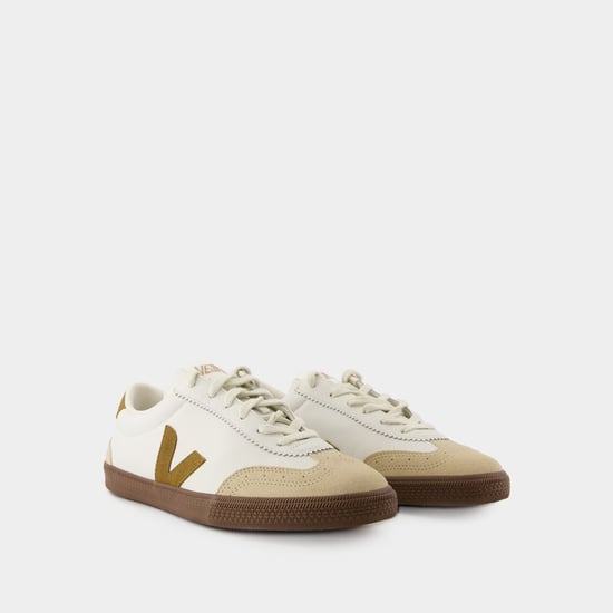 Volleyball Sneakers - Veja - Leder - Weiß - Image 1