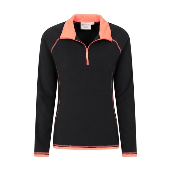 Mountain Warehouse Damen/Damen Montana Half Zip Fleece Top (Jet Black) - Image 3