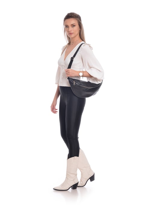 Isabella Rhea SS22 IR 1771T Noir Cuir de vachette Sac - Image 5