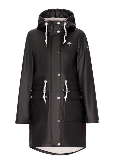 Schmuddelwedda Regenmantel Damen schwarz - Image 1
