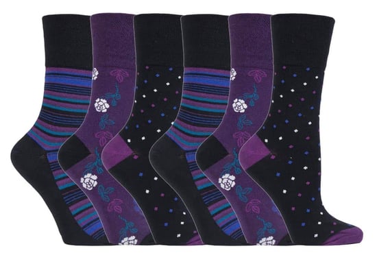 Gentle Grip - 6 Paar Damen Gentle Grip nicht elastische Socken - GG138 - Image 1