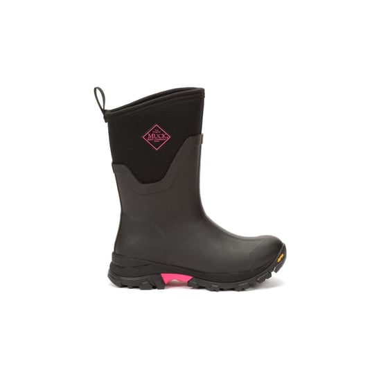 Muck Boots Arctic Ice Mid AGAT Gummi Schwarz/Hot Pink Gummistiefel - Image 5