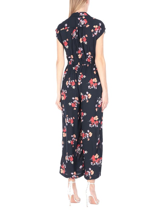 Vero Moda Dark Blue Floral Design Jumpsuit
