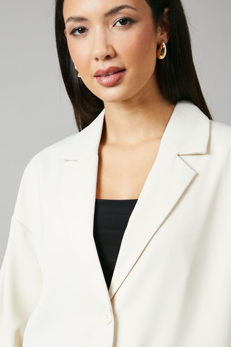 RELAXED LONGLINE SINGLE BREASTED BLAZER