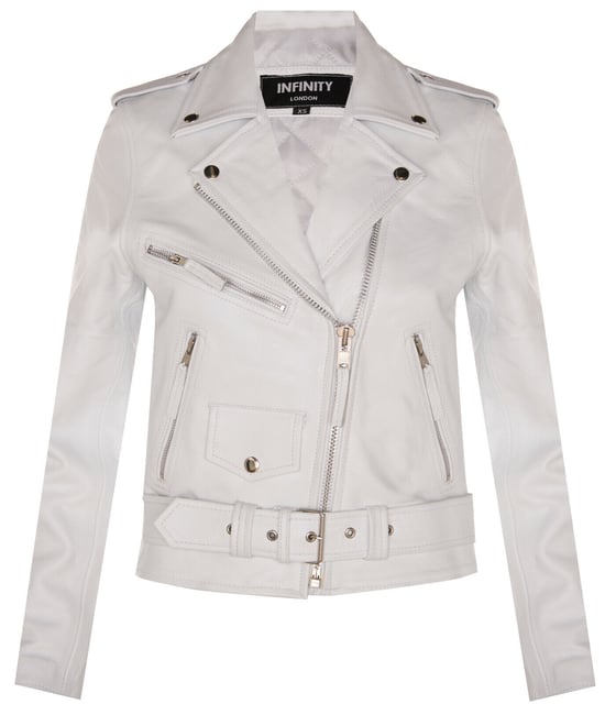 Women's cowhide biker jacket - Mansfield