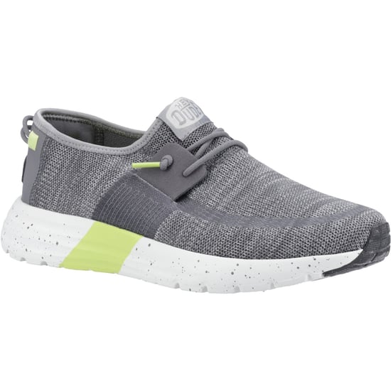 HEYDUDE Sirocco Sport Mode Nylon Herren Heather Grey/Charcoal Turnschuhe - Image 1