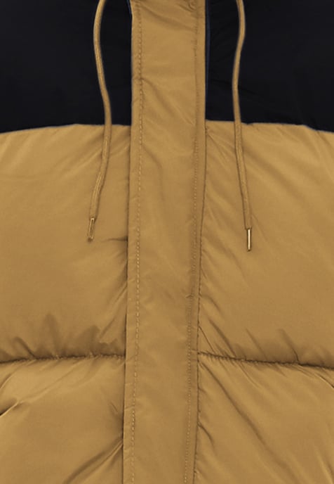 Mo Steppjacke Herren Kamel Schwarz - Image 3
