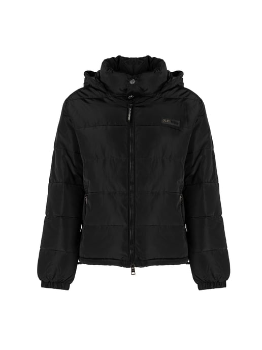 Plein Sport Fettes Rückenlogo Gepolsterte Schwarze Jacke - Image 1