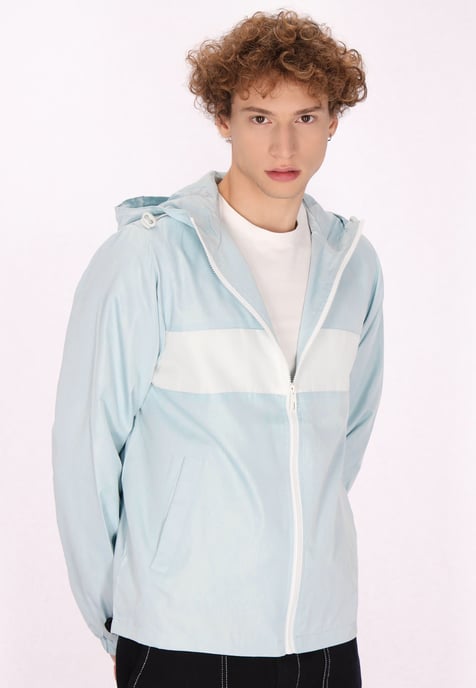 Mo Jacke Herren Blasses Türkis Weiss - Image 3