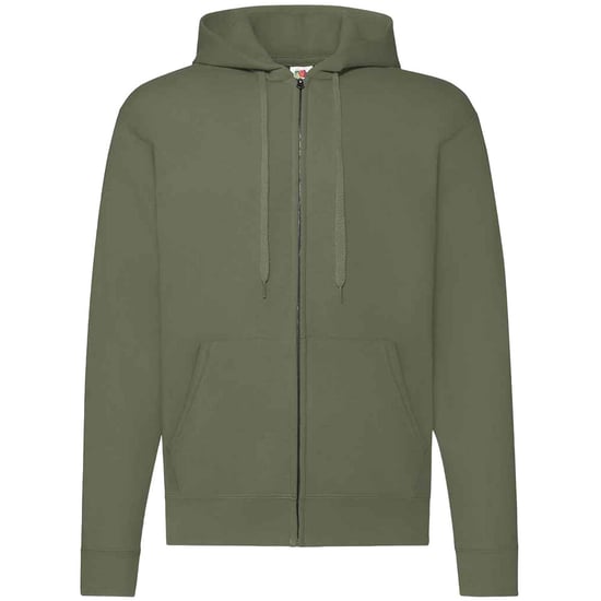 Fruit of the Loom - "Classic" Hoodie mit durchgehendem Reißverschluss für Herren/Damen Unisex (Klassisch Olivgrün) - Image 1
