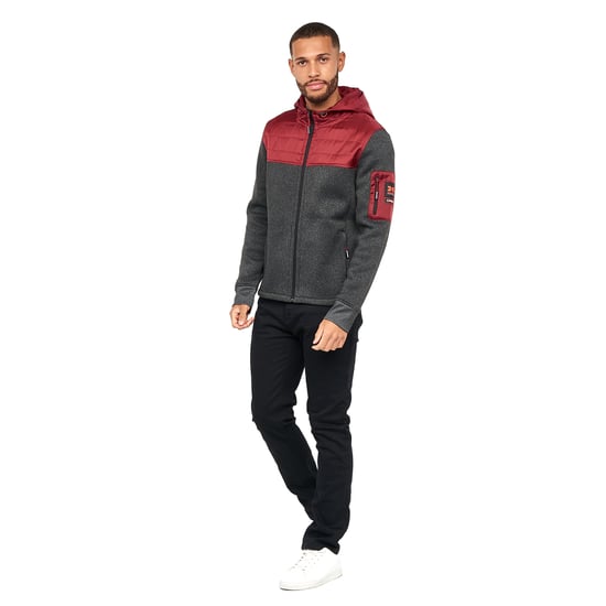 Crosshatch - "Tradmax" Jacke für Herren (Weinrot) - Image 6