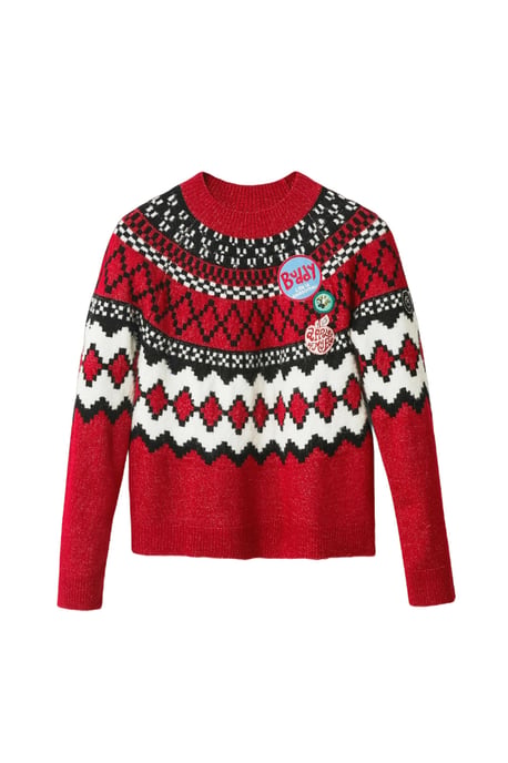 Desigual Damen Rote Strickware - Image 1