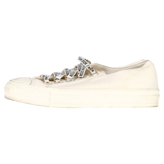 Christian Dior Walk’N’Dior Sneakers aus weißem Baumwoll-Canvas - Image 5