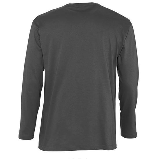 SOLS Herren Monarch Langarm T-Shirt (Dunkelgrau) - Image 2