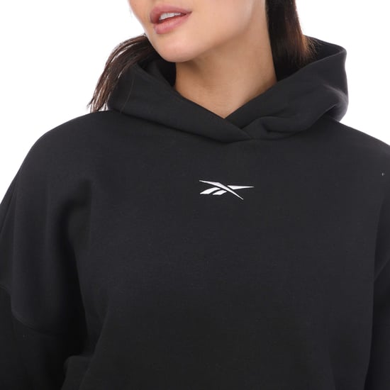 Women's Reebok Lux Oversized Hoody in Black
