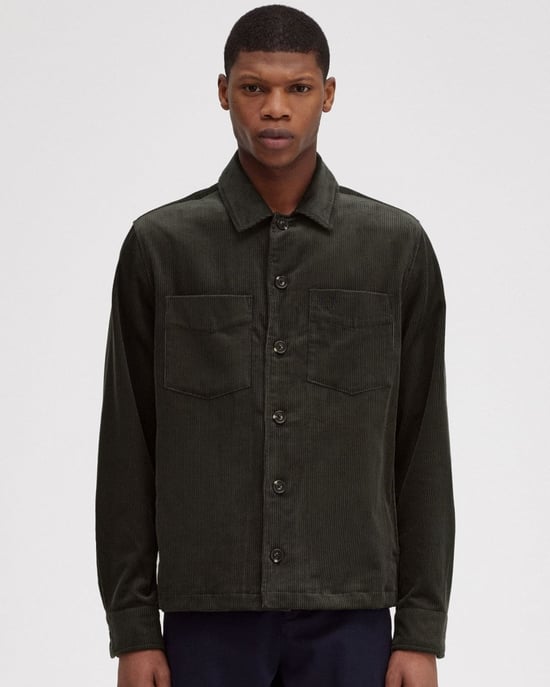 Fred Perry Herren Corduroy Überhemd - Image 1