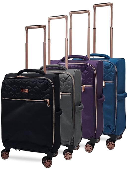 Cabin 4 Wheel Luggage Travel Soft Lightweight Bag