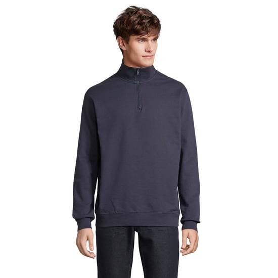 SOLS - "Conrad" Sweatshirt mit kurzem Reißverschluss für Herren/Damen Unisex (Dunkelblau) - Image 1