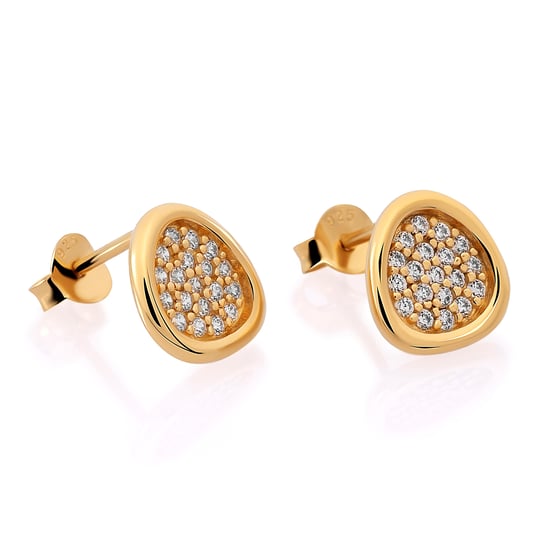 Orphelia 'Layla' Damen 925 Sterling Silber Ohrstecker - Gold ZO-7489/G - Image 1