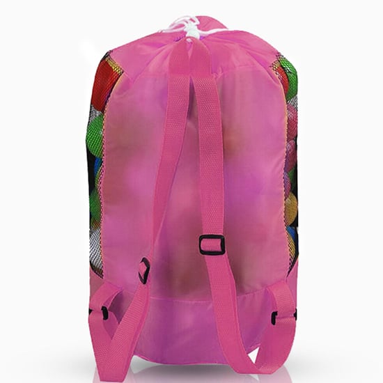 Doodle Storage Toy Play Mat Drawstring Organizer Foldable Large Kids Bag - Pink
