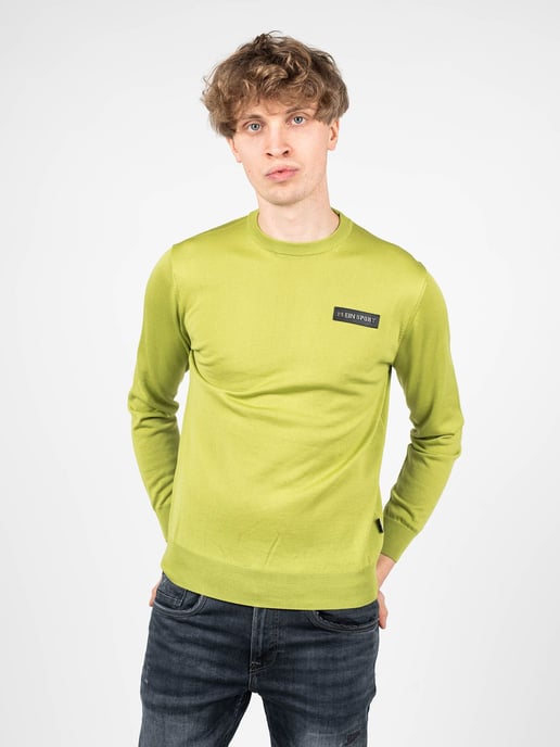 Plein Sport Pullover Merino Herren grün - Image 3