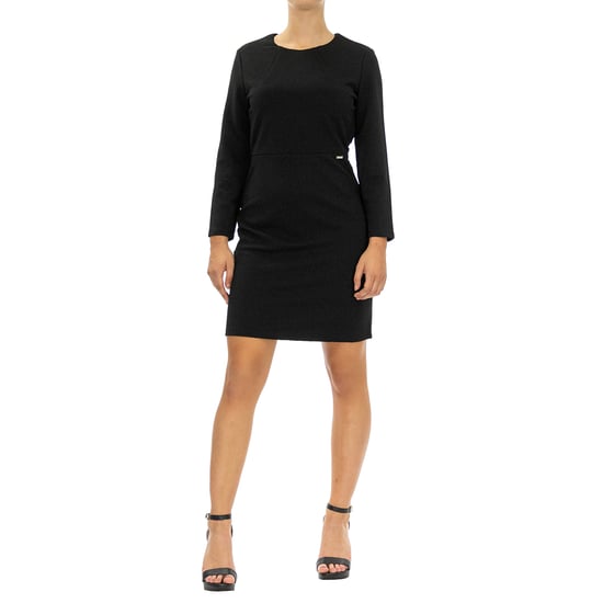 Armani Exchange Femme Robe    Manche 7/8 Noir - Image 2