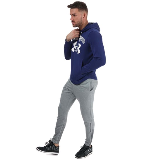 Men's Under Armour UA Rival Terry Big Logo Hoody in Blue