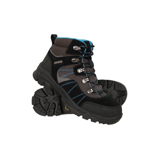 Mountain Warehouse Childrens/Kids Edinburgh Suede IsoGrip Waterproof Hiking Boots (Blue)