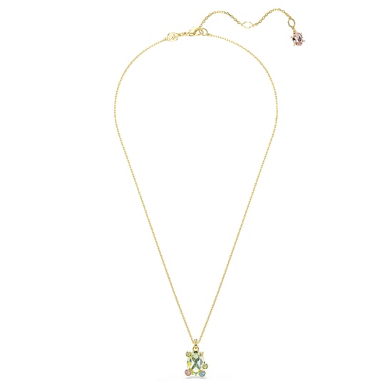 Swarovski 'Gema' Damen Halskette aus goldplattiertem Metall - Gold 5705816 - Image 3