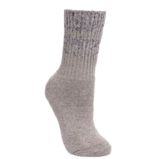 Trespass Damen Hadley Socken / Wandersocken, 2 Paar (Weinrot/Beige) - Image 2