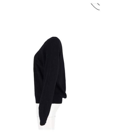 Hermès Geprägter Druck Strickpullover aus schwarzer Wolle - Image 5