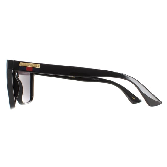 Gucci Square Mens Black Grey  GG0748S Sunglasses