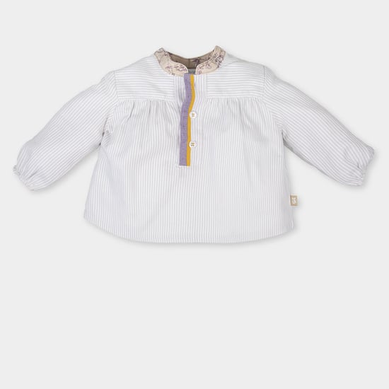 Long sleeve blouse with mandarin style collar 3045W17 girl
