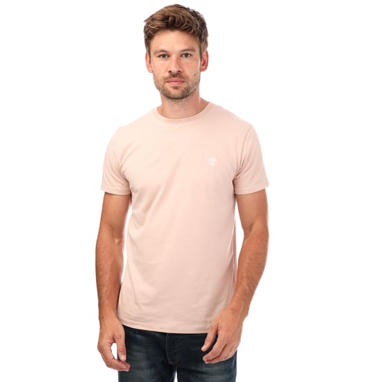 Men's Timberland Chest Logo T-Shirt in Rose