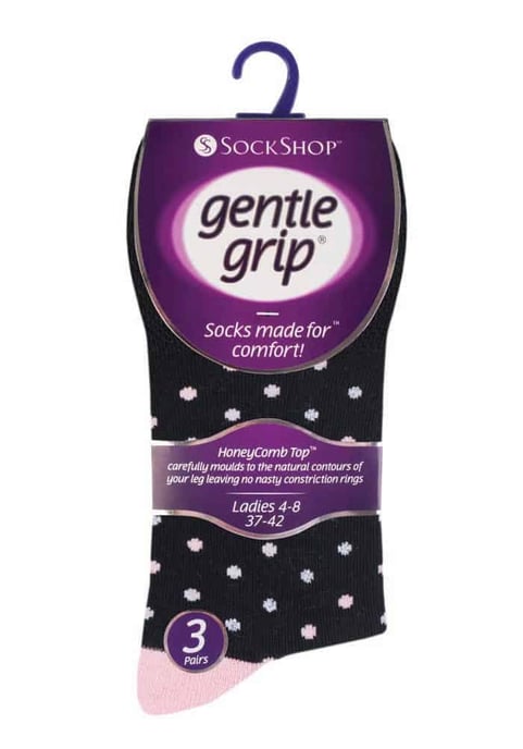 Gentle Grip - 6 Paar Damen Gentle Grip nicht elastische Socken - GG133 - Image 2