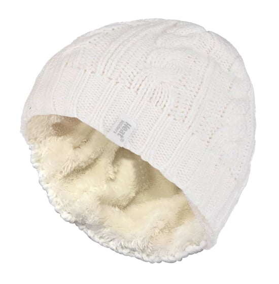 Thermische Fleece-gefütterte Damen-Wintermütze mit Zopfmuster - Image 1