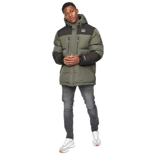 Crosshatch - "Squadage" Jacke Verkleidet für Herren (Oliv) - Image 6