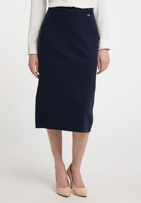 Dreimaster Strickrock Damen Marine - Image 2