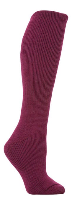Extra lange Thermo-Socken für Damen in Cerise und Wein von Heat Holders - Image 1