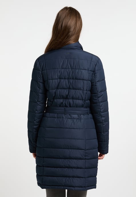 Dreimaster Wintermantel mit Wattierung Damen nachtblau - Image 4