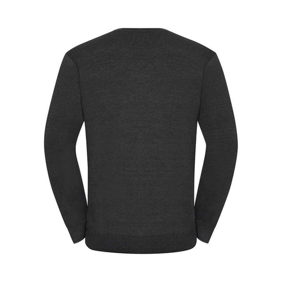 Russell Collection - Sweatshirt V-Ausschnitt für Herren (Holzkohle-Mergel) - Image 2