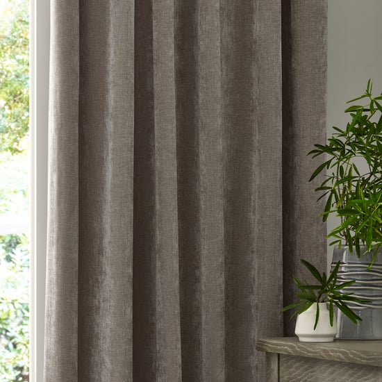 Gardinenschals aus schwerem Chenille-Velours mit Stiftfalten - Image 3