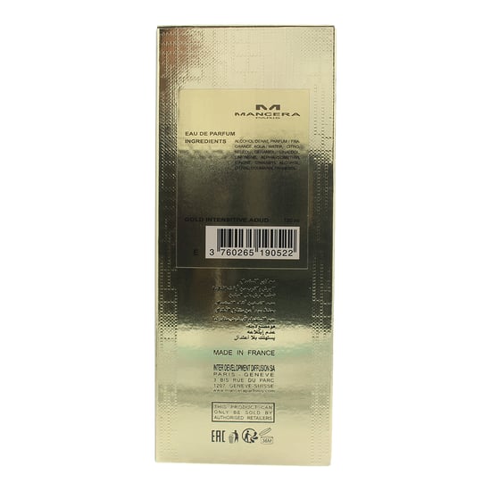 Mancera Paris Gold Intensive Aoud Eau de Parfum 120ml