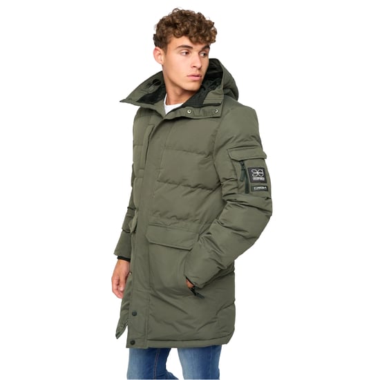 Crosshatch - "Milwaka" Steppjacke für Herren (Oliv) - Image 4