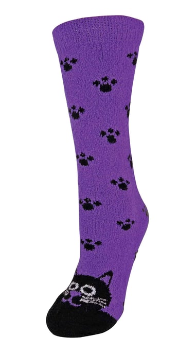 Damen / Damen flauschige Anti-Rutsch-Socken mit Tiermotiven - Image 1