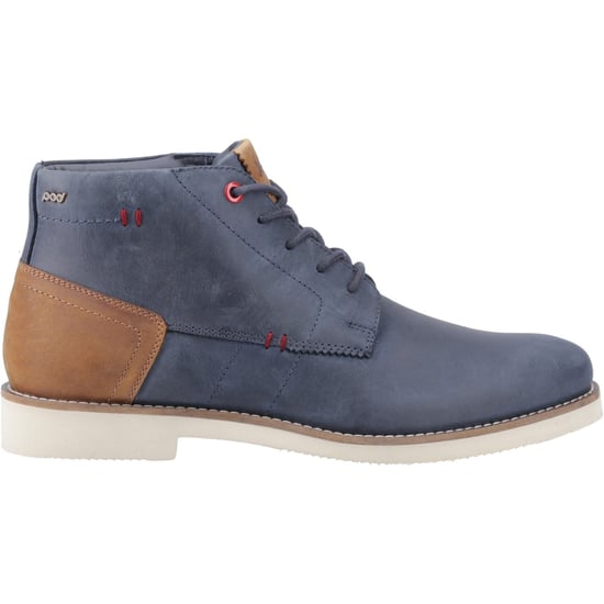 Pod Aries Leder Herren Stiefel In Marineblau - Image 5