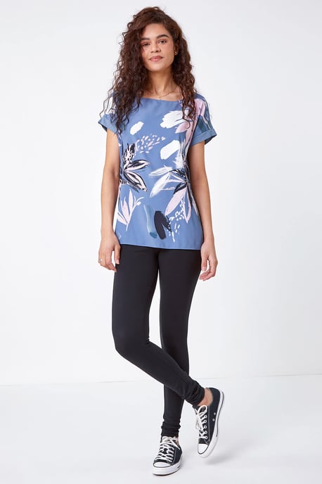 Stretch Plain Leggings - Image 4
